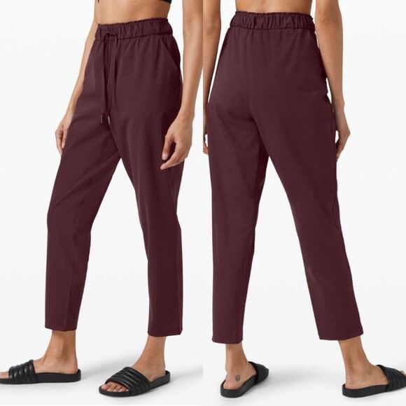 lululemon athletica Pants - Lululemon Keep Moving Pant 7/8 High-Rise Cassis Women’s Size 6